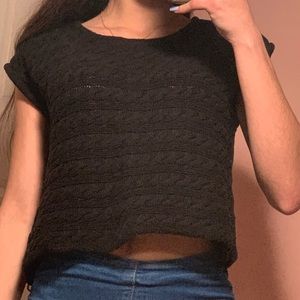 Black Short Sleeve American Apparel Sweater